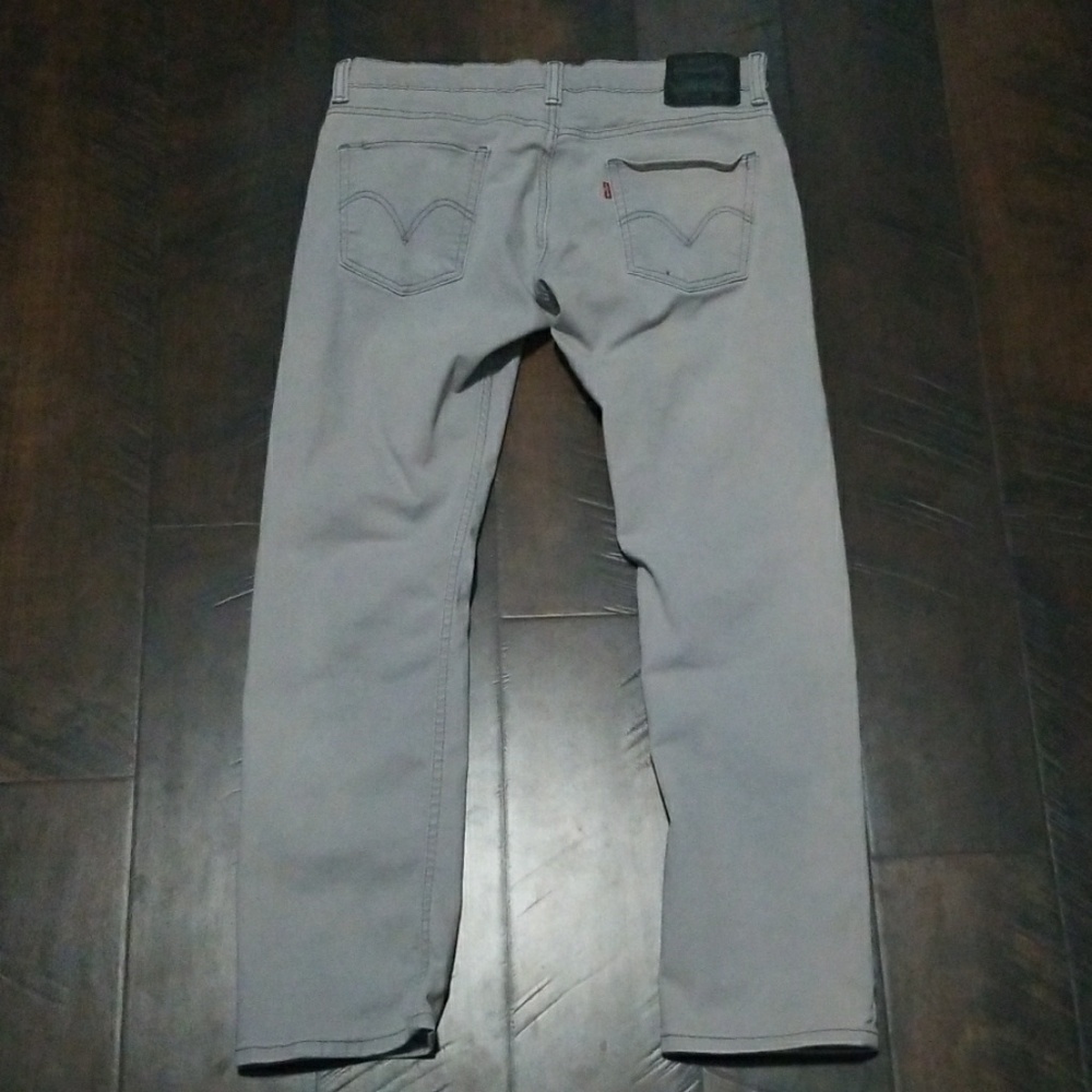 Levi's 511 Skinny 34 x 30 Light Grey Jeans Denim